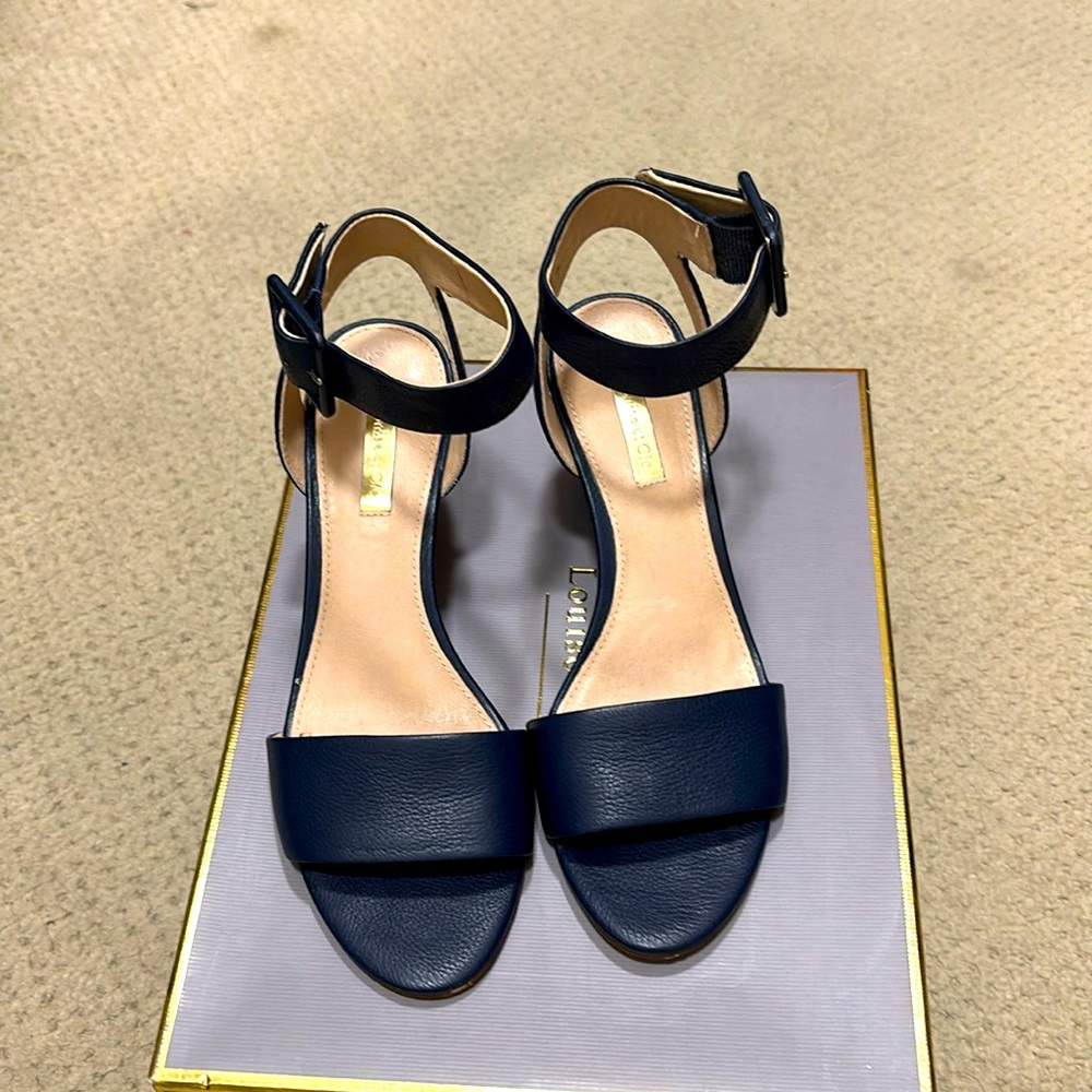 Louise et Cie Women's Navy Size 7 Wedge Heels